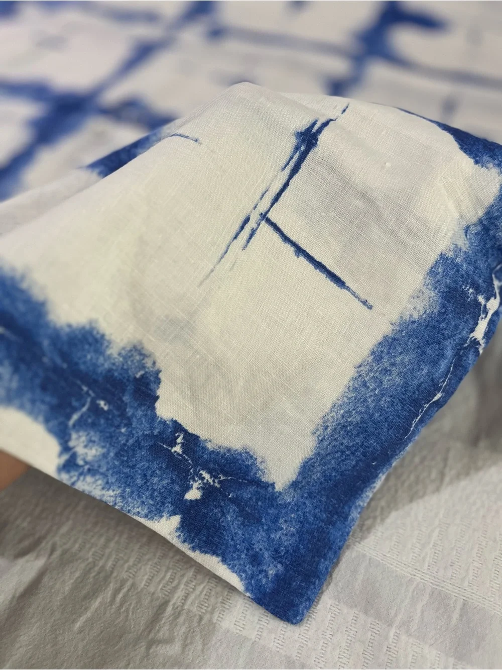 IKEA 100% Linen Tie Dye Euro Pillow Sham • Limited Edition 2019 • NWOT